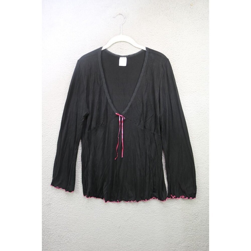 Foschini Long Sleeve Babydoll Pajama Top-Size Medium-Viscose